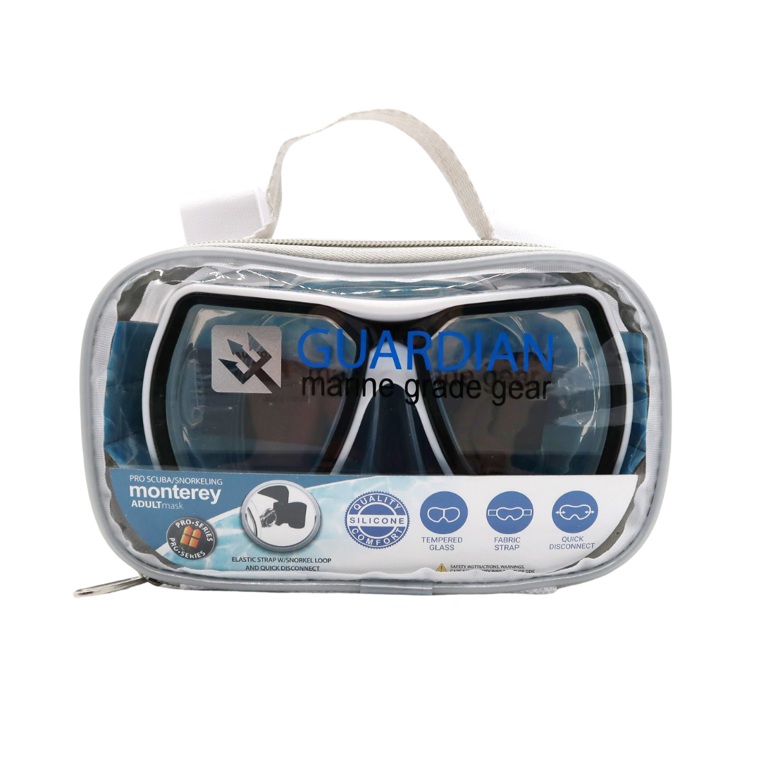 MASK SEPARATES MONTEREY Adult Mask V22 GUARDIAN WATER SPORTS Snorkeling, Scuba Diving, Swimming, Professional Gear, Marine Grade. Ocean, Sea