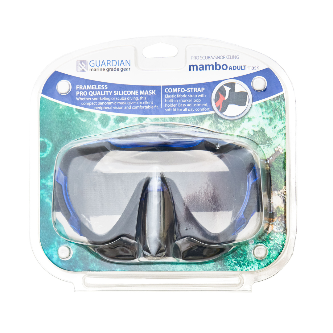 MASK MAMBO Adult Mask GUARDIAN WATER SPORTS Snorkeling, Scuba Diving, Swimming, Professional Gear, Marine Grade. Ocean, Sea