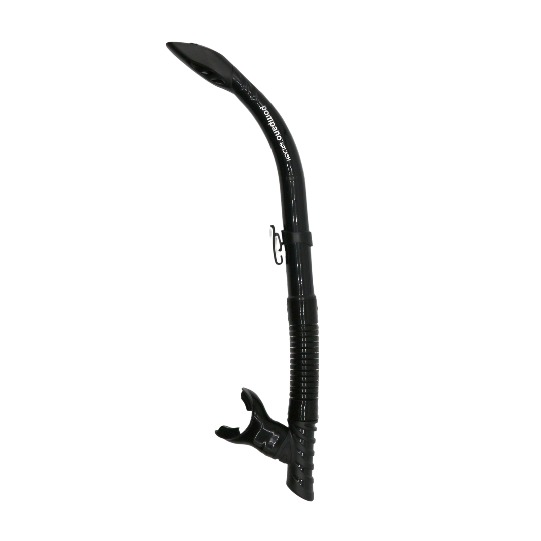 SNORKEL SEPARATES POMPANO SPLASH ADULT SNORKEL BLACK GUARDIAN WATER SPORTS Snorkeling, Scuba Diving, Swimming, Professional Gear, Marine Grade. Ocean, Sea