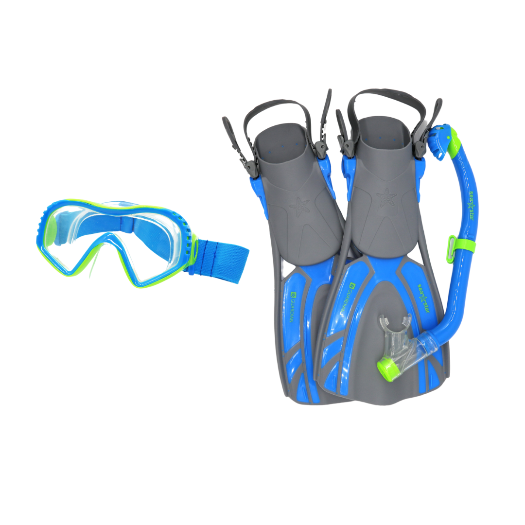 snorkel goggles Guardian Youth Sea Star Snorkeling Set - Blue & Green