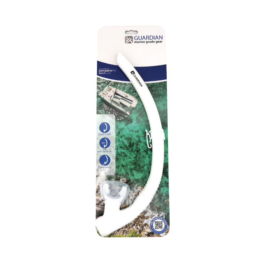 SNORKEL SEPARATES POMPANO PRO Adult Snorkel GUARDIAN WATER SPORTS Snorkeling, Scuba Diving, Swimming, Professional Gear, Marine Grade. Ocean, Sea