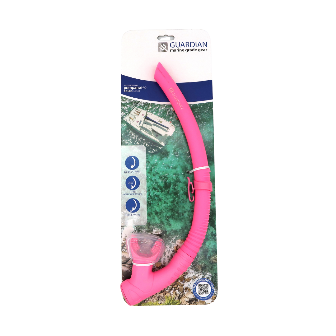 SNORKEL SEPARATES POMPANO PRO Adult Snorkel GUARDIAN WATER SPORTS Snorkeling, Scuba Diving, Swimming, Professional Gear, Marine Grade. Ocean, Sea