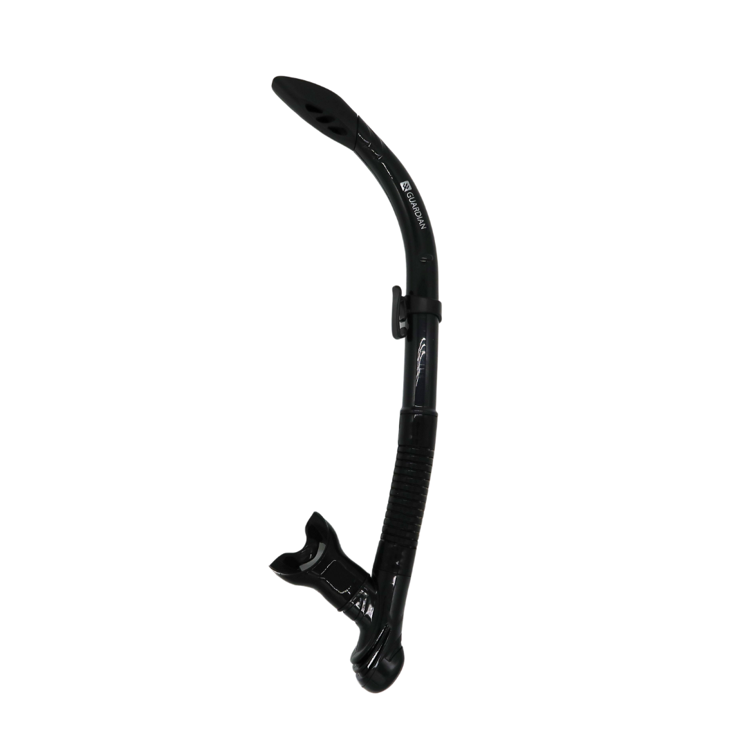 SNORKEL SEPARATES POMPANO SPLASH II Adult Snorkel BLACK GUARDIAN WATER SPORTS Snorkeling, Scuba Diving, Swimming, Professional Gear, Marine Grade. Ocean, Sea