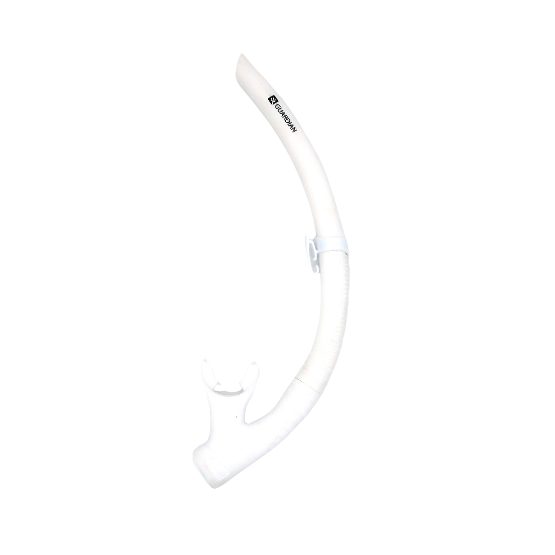 SNORKEL SEPARATES POMPANO PRO Adult Snorkel WHITE GUARDIAN WATER SPORTS Snorkeling, Scuba Diving, Swimming, Professional Gear, Marine Grade. Ocean, Sea