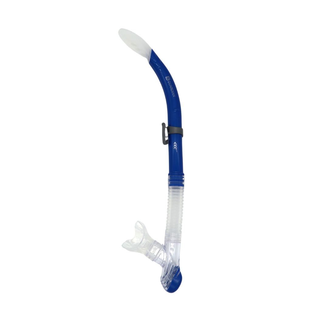SNORKEL SEPARATES POMPANO SPLASH II Adult Snorkel SOLID BLUE GUARDIAN WATER SPORTS Snorkeling, Scuba Diving, Swimming, Professional Gear, Marine Grade. Ocean, Sea