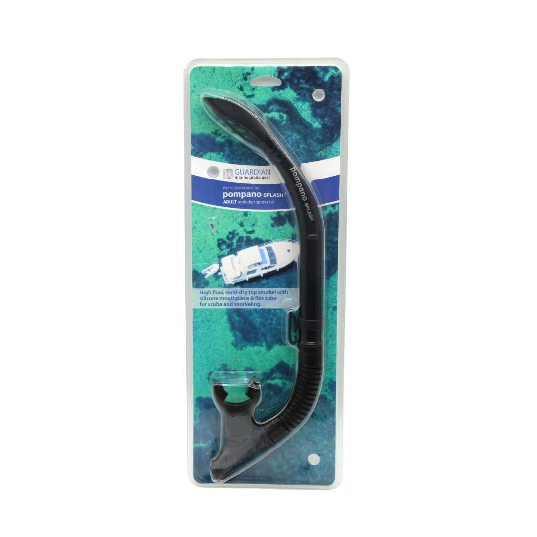 SNORKEL SEPARATES POMPANO SPLASH ADULT SNORKEL GUARDIAN WATER SPORTS Snorkeling, Scuba Diving, Swimming, Professional Gear, Marine Grade. Ocean, Sea