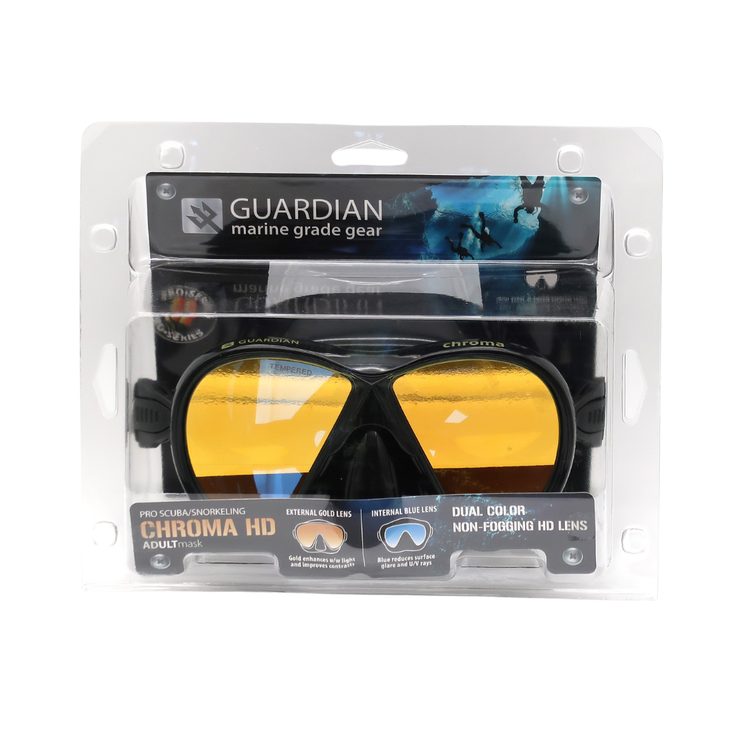 Masks CHROMA HD PRO MASK GUARDIAN WATER SPORTS Snorkeling, Scuba Diving, Swimming, Professional Gear, Marine Grade. Ocean, Sea