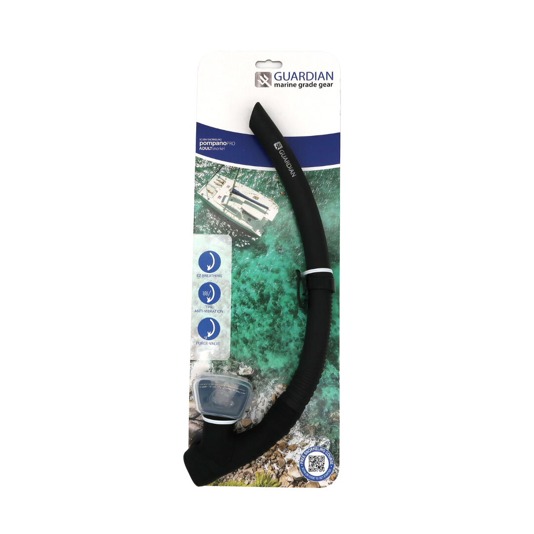 SNORKEL SEPARATES POMPANO PRO Adult Snorkel GUARDIAN WATER SPORTS Snorkeling, Scuba Diving, Swimming, Professional Gear, Marine Grade. Ocean, Sea
