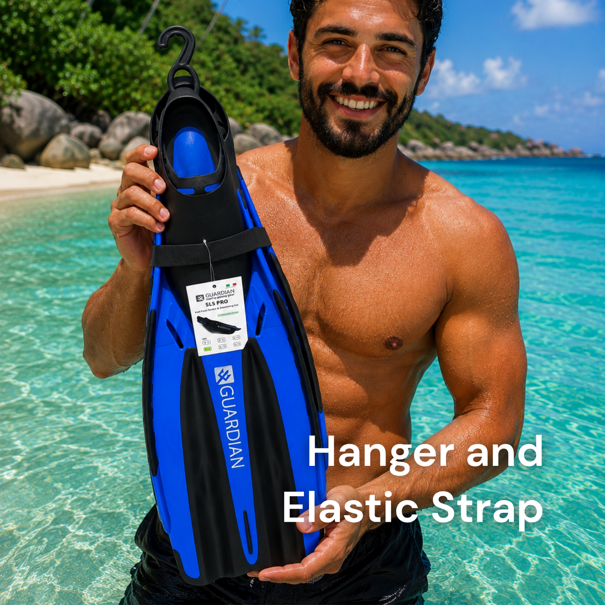 FIN SEPARATES SVS PRO FULL FOOT FIN GUARDIAN WATER SPORTS Snorkeling, Scuba Diving, Swimming, Professional Gear, Marine Grade. Ocean, Sea