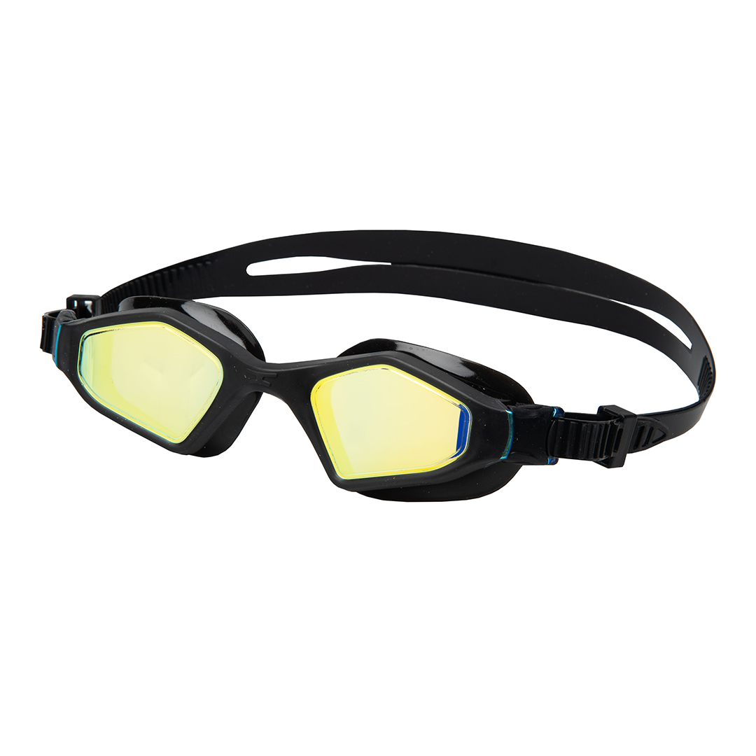 Swim Goggles TYPHON Adult Swim Goggles BLACK BLACK GOLD MIRROR GUARDIAN WATER SPORTS Snorkeling, Scuba Diving, Swimming, Professional Gear, Marine Grade. Ocean, Sea