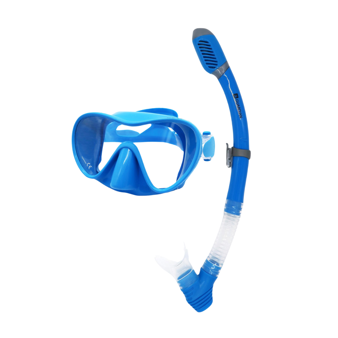 Sets USVI Adult Dry Combo BLUE CLEAR GUARDIAN WATER SPORTS Snorkeling, Scuba Diving, Swimming, Professional Gear, Marine Grade. Ocean, Sea