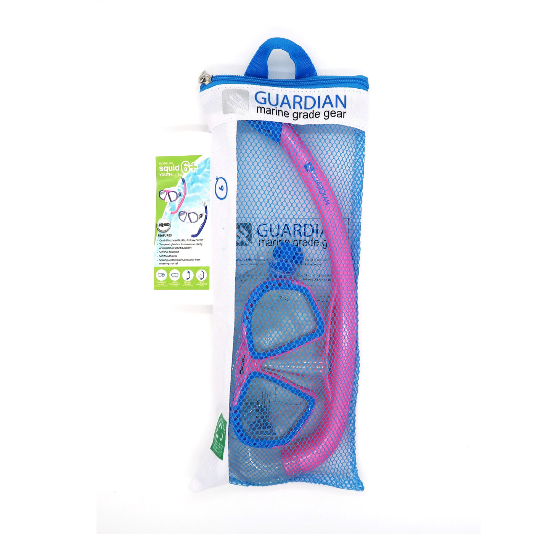 Combos SQUID Youth Combo V22 GUARDIAN WATER SPORTS Snorkeling, Scuba Diving, Swimming, Professional Gear, Marine Grade. Ocean, Sea