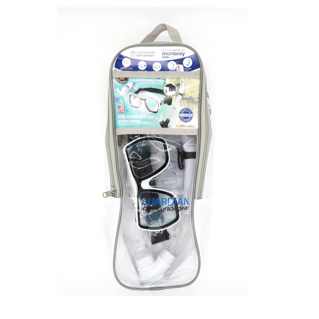 Combos MONTEREY Adult Dry Combo V22 GUARDIAN WATER SPORTS Snorkeling, Scuba Diving, Swimming, Professional Gear, Marine Grade. Ocean, Sea