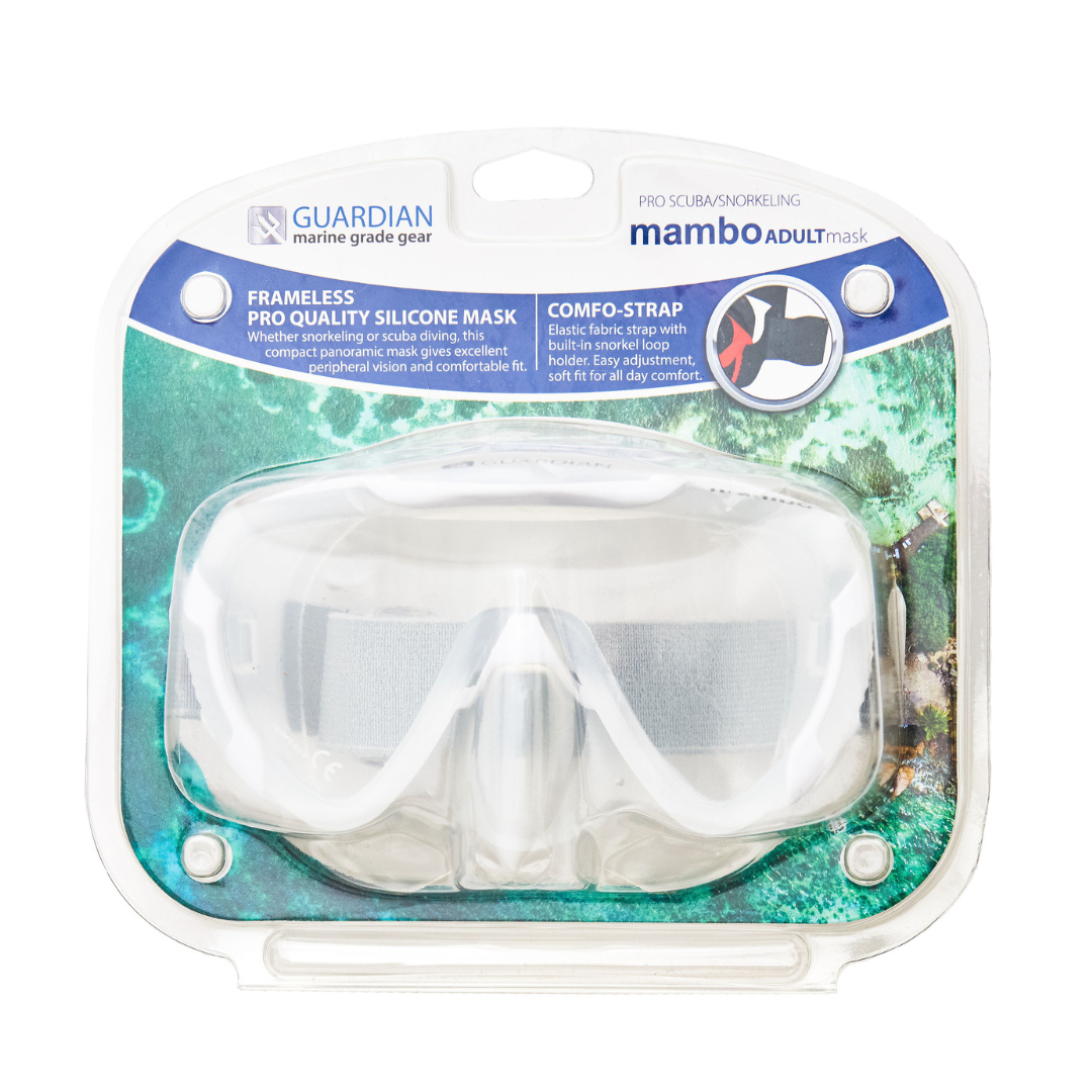 MASK MAMBO Adult Mask GUARDIAN WATER SPORTS Snorkeling, Scuba Diving, Swimming, Professional Gear, Marine Grade. Ocean, Sea
