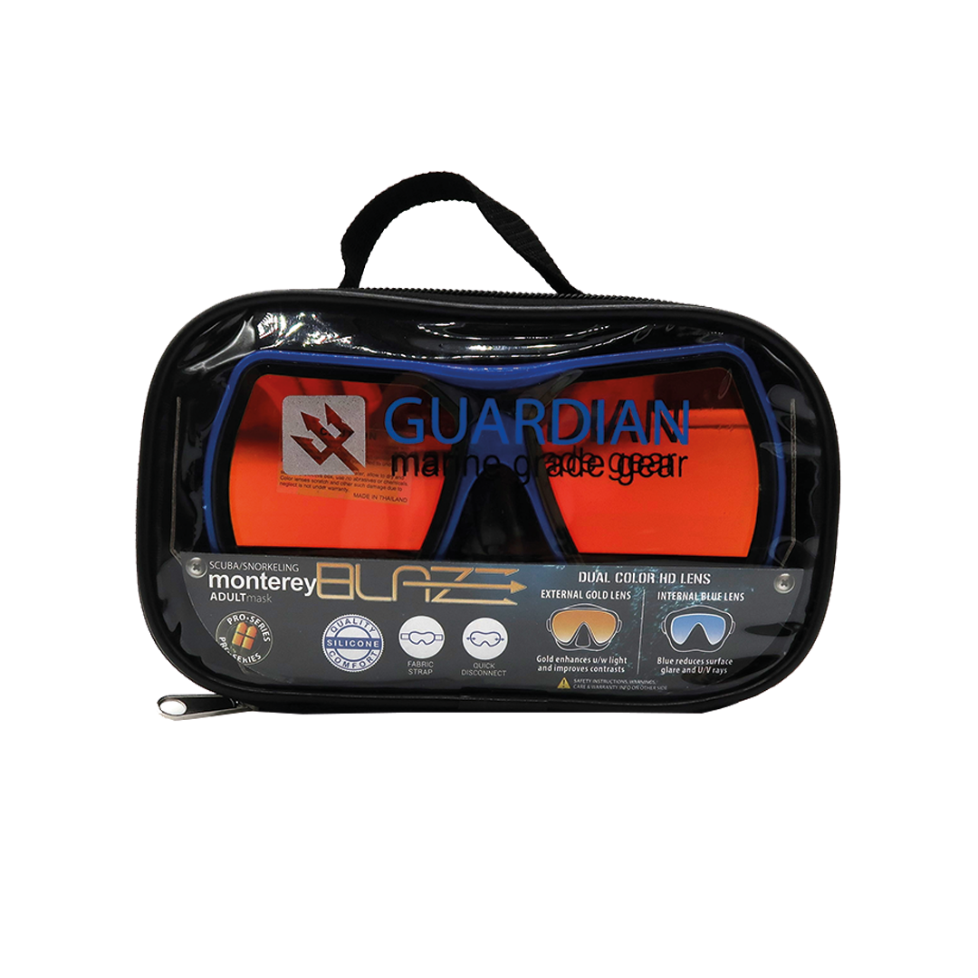 MASK SEPARATES MONTEREY BLAZE MASK GUARDIAN WATER SPORTS Snorkeling, Scuba Diving, Swimming, Professional Gear, Marine Grade. Ocean, Sea