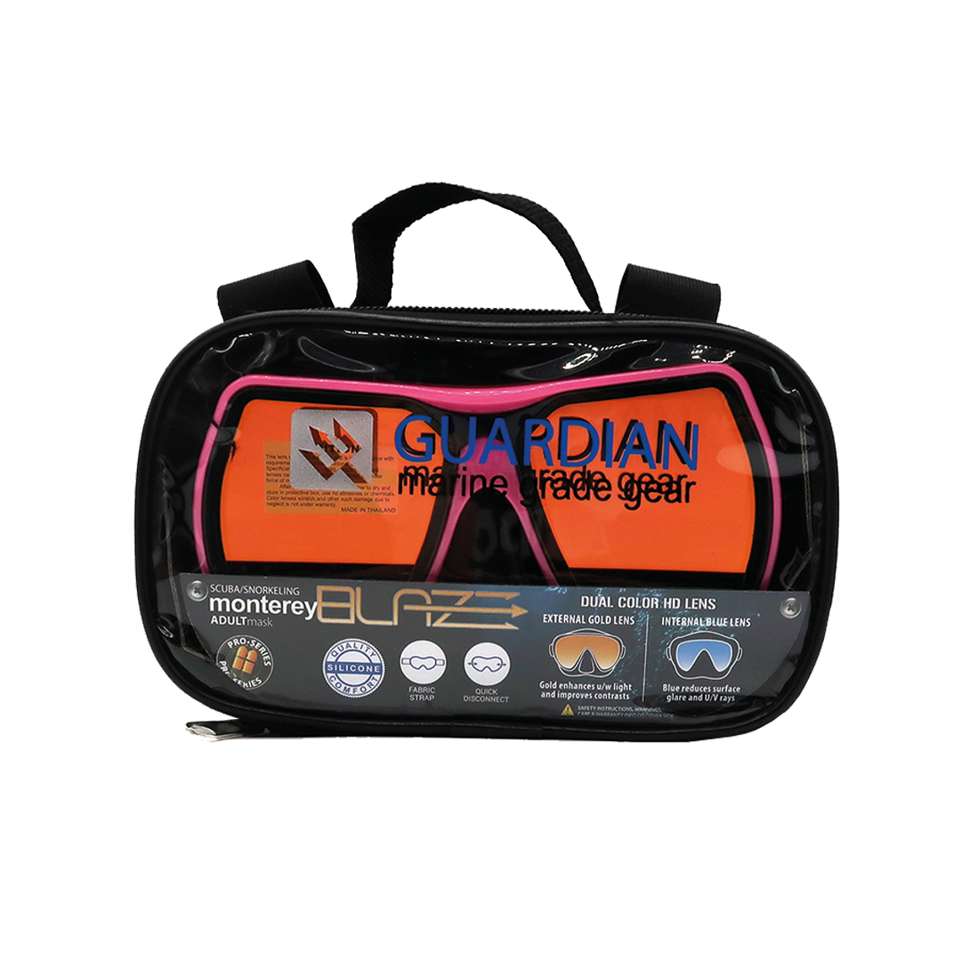 MASK SEPARATES MONTEREY BLAZE MASK GUARDIAN WATER SPORTS Snorkeling, Scuba Diving, Swimming, Professional Gear, Marine Grade. Ocean, Sea