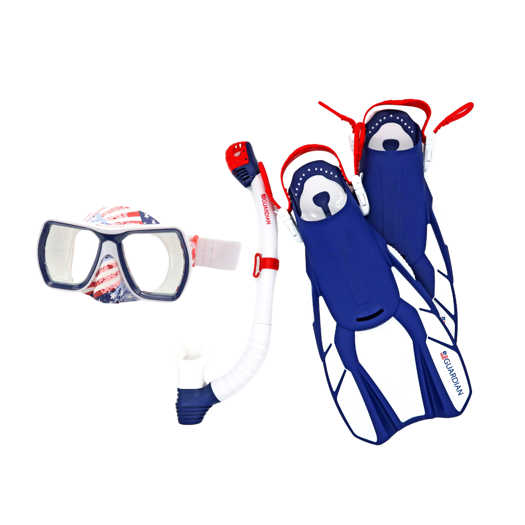 Sets MONTEREY Dry Adult Set USA GUARDIAN WATER SPORTS Snorkeling, Scuba Diving, Swimming, Professional Gear, Marine Grade. Ocean, Sea