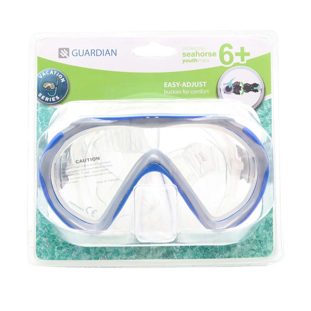 MASK SEPARATES SEAHORSE Youth 6+ Mask GUARDIAN WATER SPORTS Snorkeling, Scuba Diving, Swimming, Professional Gear, Marine Grade. Ocean, Sea