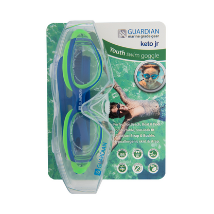Swim Goggles KETO Youth Swim Goggles GUARDIAN WATER SPORTS Snorkeling, Scuba Diving, Swimming, Professional Gear, Marine Grade. Ocean, Sea