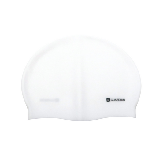 Swim Accessories ADULT SWIM CAP WHITE GUARDIAN WATER SPORTS Snorkeling, Scuba Diving, Swimming, Professional Gear, Marine Grade. Ocean, Sea