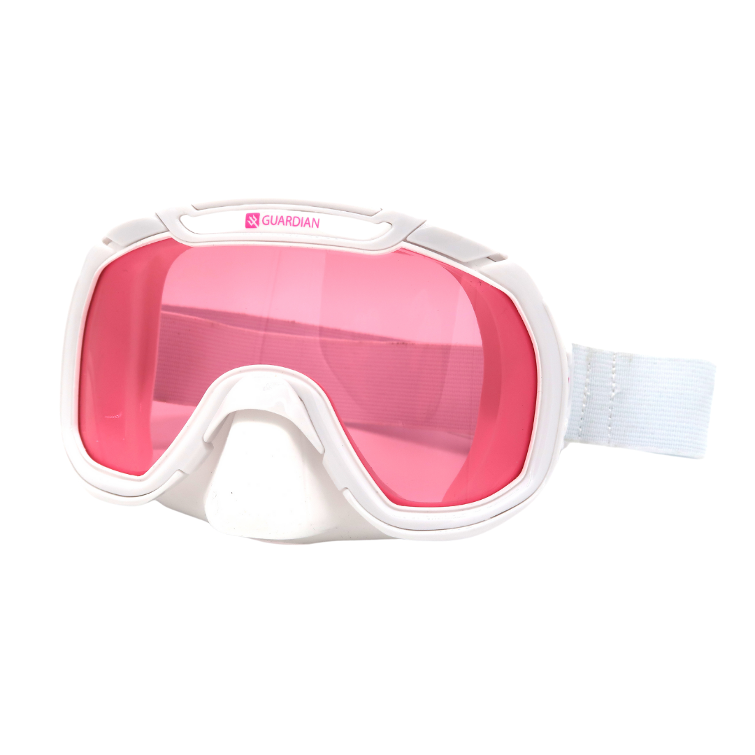 MASK MAMBO RIPPER MASK WHITE PINK GUARDIAN WATER SPORTS Snorkeling, Scuba Diving, Swimming, Professional Gear, Marine Grade. Ocean, Sea