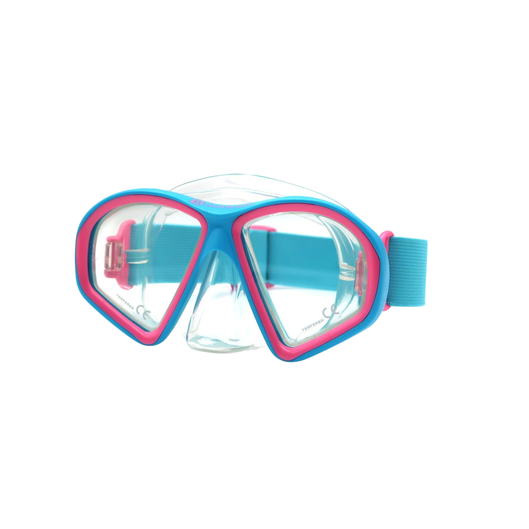 MASK SEPARATES GOBY 2 KIDS MASK 4+ Pink Aqua GUARDIAN WATER SPORTS Snorkeling, Scuba Diving, Swimming, Professional Gear, Marine Grade. Ocean, Sea