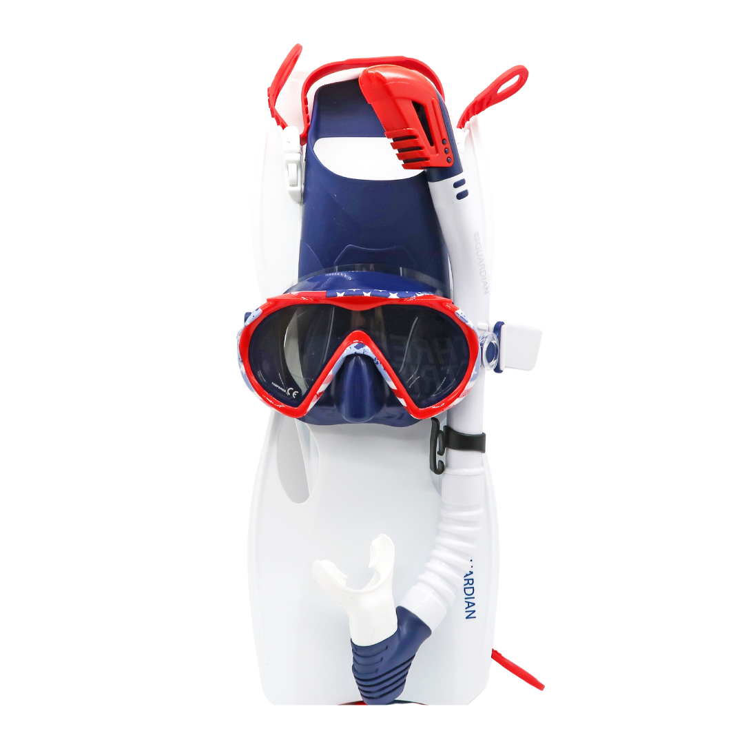 Sets PERDIDO ADULT SET USA USA CLEAR GUARDIAN WATER SPORTS Snorkeling, Scuba Diving, Swimming, Professional Gear, Marine Grade. Ocean, Sea