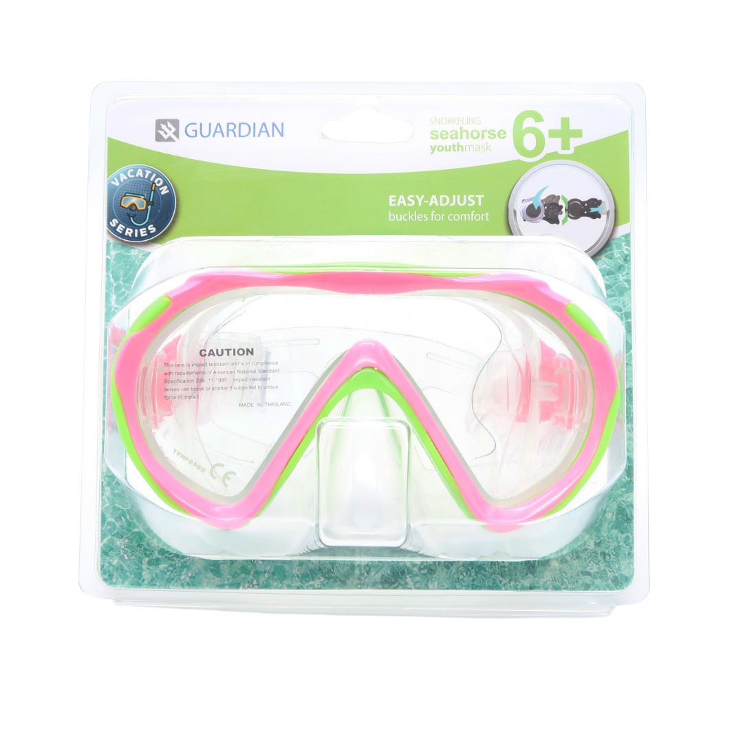 MASK SEPARATES SEAHORSE Youth 6+ Mask GUARDIAN WATER SPORTS Snorkeling, Scuba Diving, Swimming, Professional Gear, Marine Grade. Ocean, Sea
