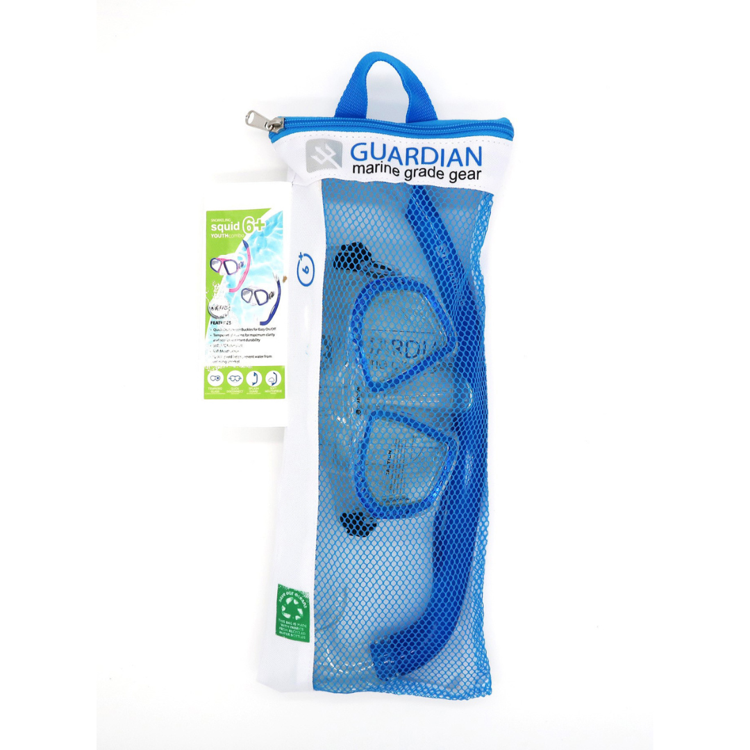 Combos SQUID Youth Combo V22 GUARDIAN WATER SPORTS Snorkeling, Scuba Diving, Swimming, Professional Gear, Marine Grade. Ocean, Sea
