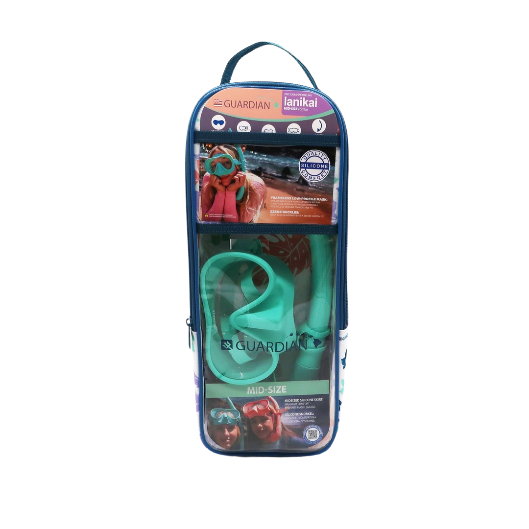 Combos LANIKAI ADULT MID SIZE FRAMELESS COMBO GUARDIAN WATER SPORTS Snorkeling, Scuba Diving, Swimming, Professional Gear, Marine Grade. Ocean, Sea