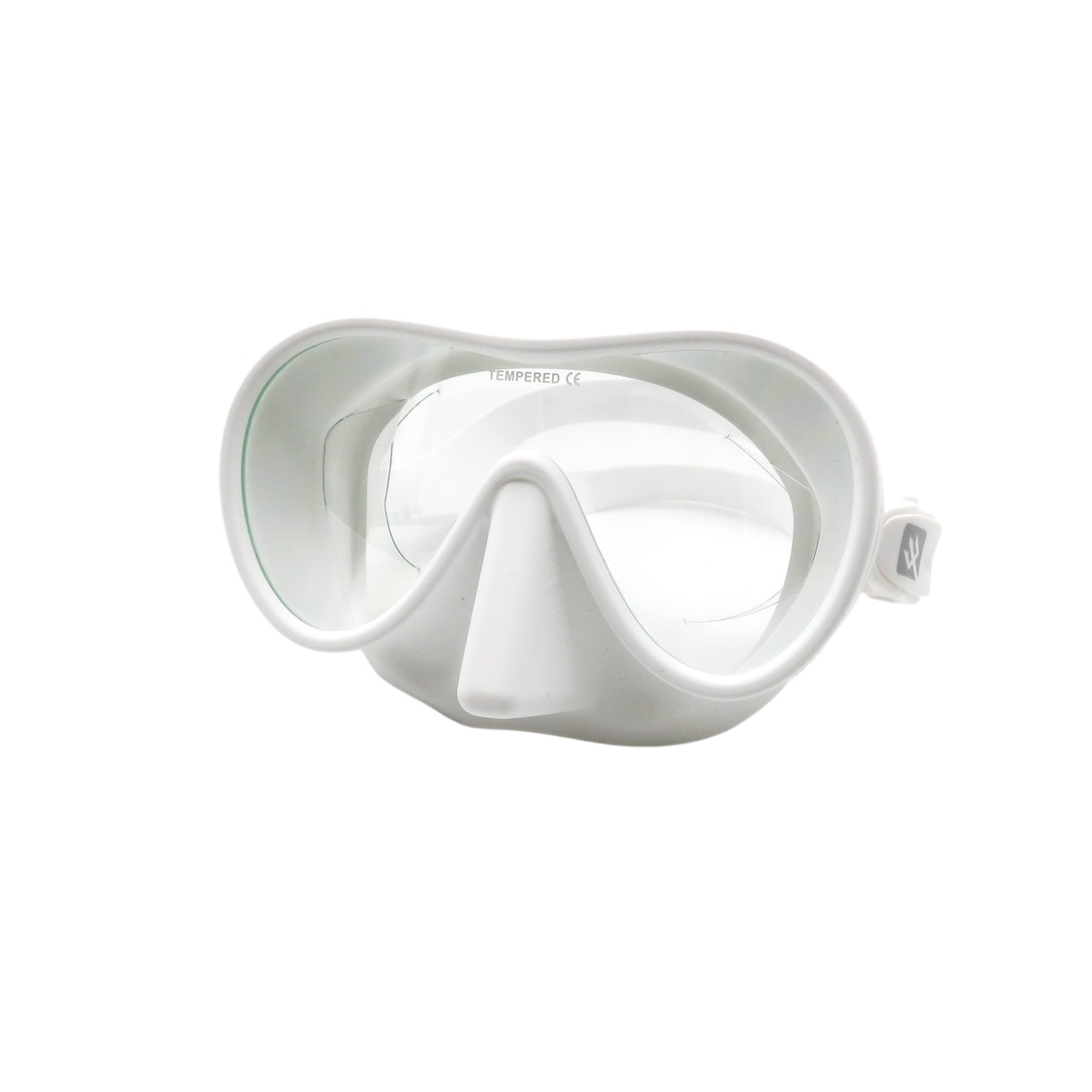 Combos LANIKAI ADULT MID SIZE FRAMELESS COMBO White GUARDIAN WATER SPORTS Snorkeling, Scuba Diving, Swimming, Professional Gear, Marine Grade. Ocean, Sea