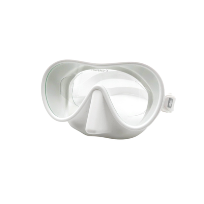 Combos LANIKAI ADULT MID SIZE FRAMELESS COMBO White GUARDIAN WATER SPORTS Snorkeling, Scuba Diving, Swimming, Professional Gear, Marine Grade. Ocean, Sea