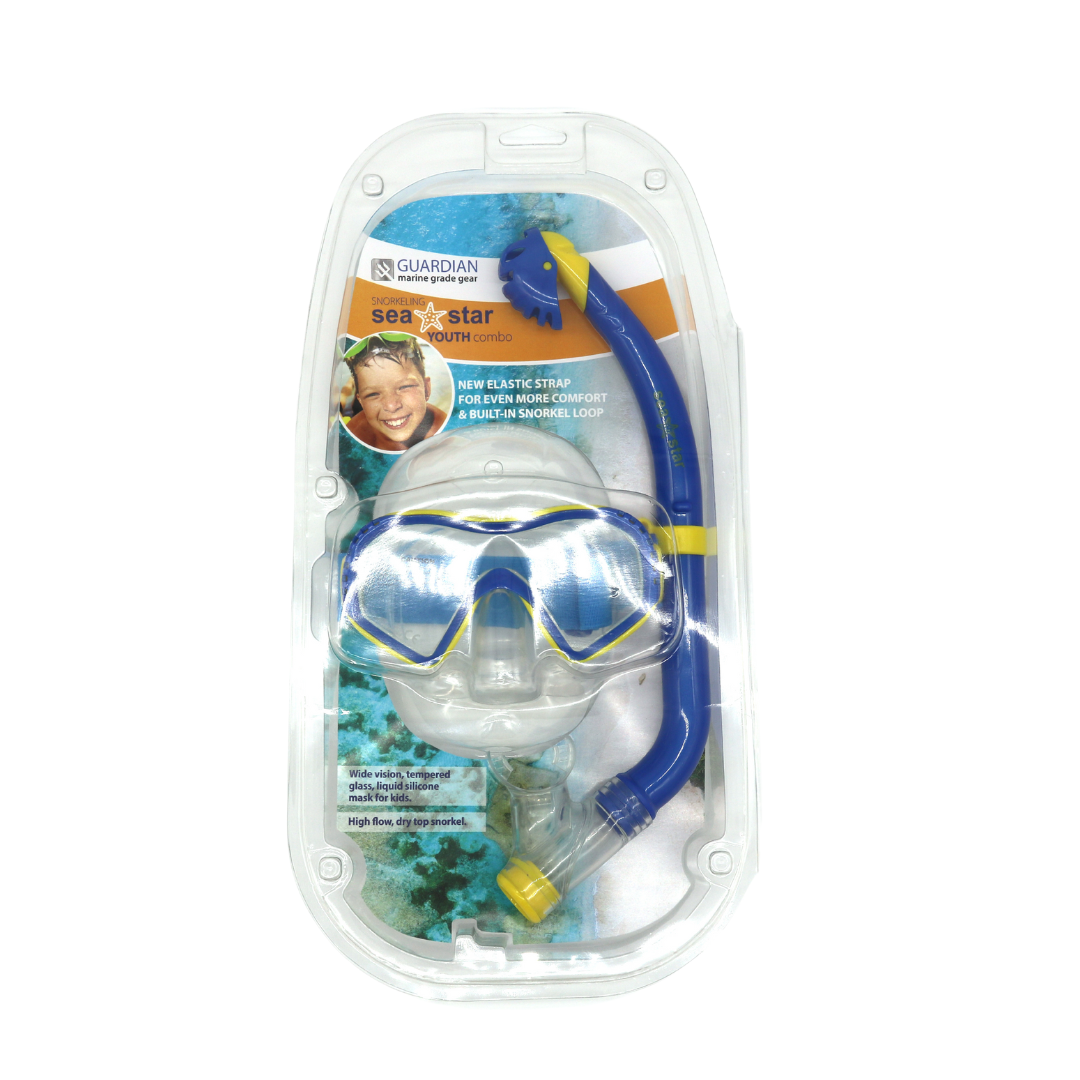 Combos SEA STAR Youth Combo V22 GUARDIAN WATER SPORTS Snorkeling, Scuba Diving, Swimming, Professional Gear, Marine Grade. Ocean, Sea