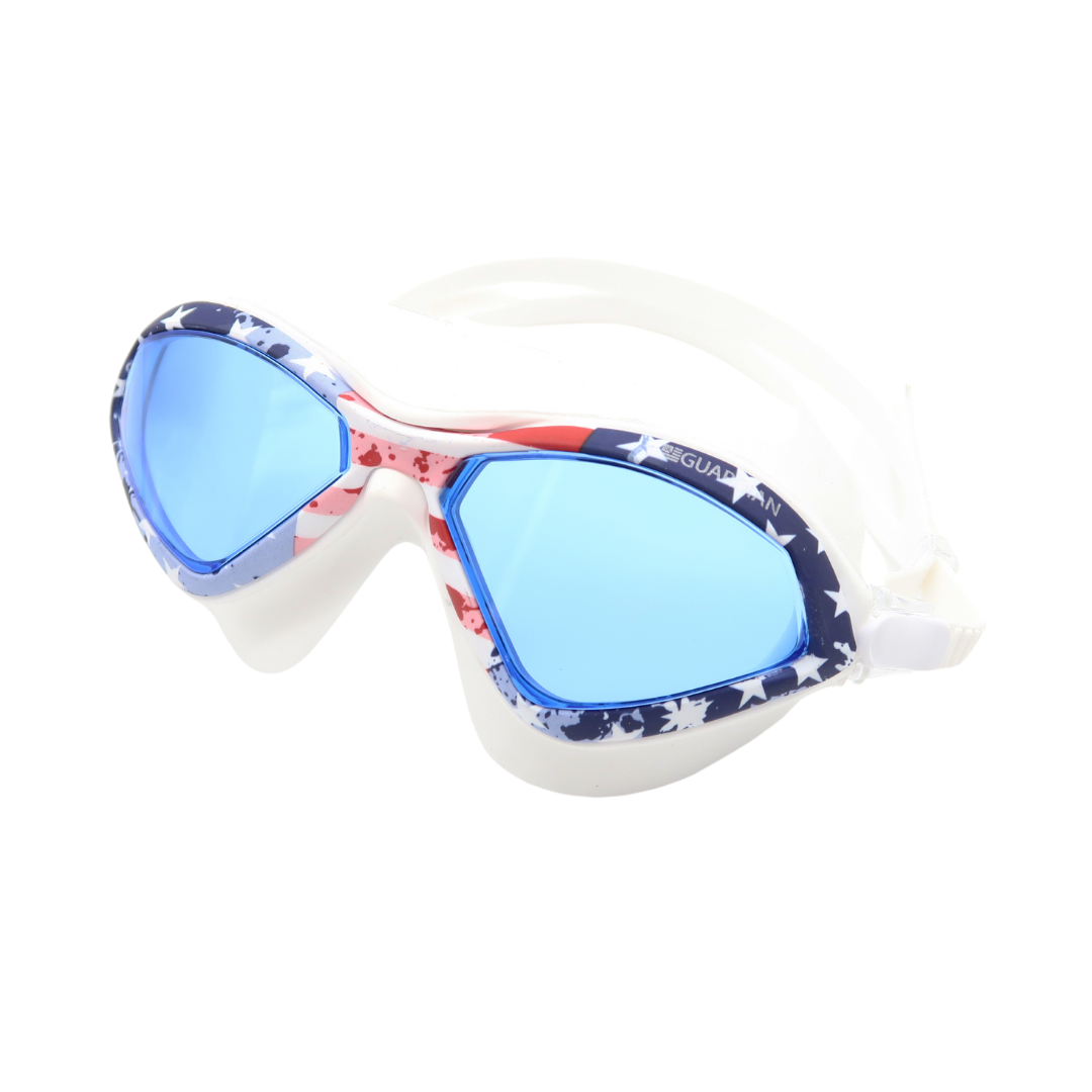 Swim Masks HYDRA Adult Swim Mask USA USA BLUE TINTED GUARDIAN WATER SPORTS Snorkeling, Scuba Diving, Swimming, Professional Gear, Marine Grade. Ocean, Sea