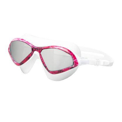 Swim Masks HYDRA Adult Swim Mask WHITE PINK CAMO SILVER MIRROR GUARDIAN WATER SPORTS Snorkeling, Scuba Diving, Swimming, Professional Gear, Marine Grade. Ocean, Sea