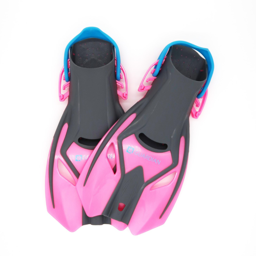 FIN SEPARATES MAKO JR YOUTH FIN PINK AQUA GUARDIAN WATER SPORTS Snorkeling, Scuba Diving, Swimming, Professional Gear, Marine Grade. Ocean, Sea