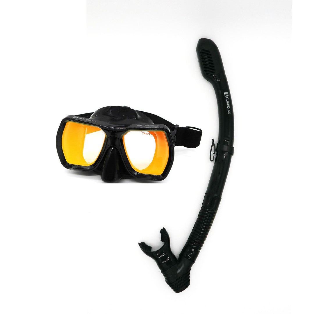 Combos MONTEREY BLAZE ADULT MIRRORED COMBO GUARDIAN WATER SPORTS Snorkeling, Scuba Diving, Swimming, Professional Gear, Marine Grade. Ocean, Sea