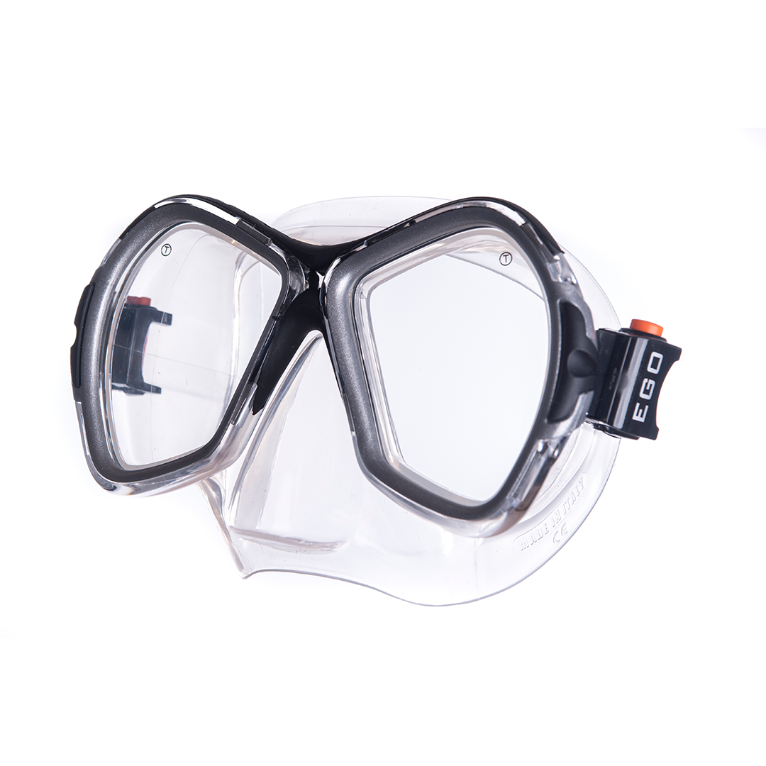 MASK SEPARATES PHOENIX Pro Mask STEEL CLEAR CLEAR GUARDIAN WATER SPORTS Snorkeling, Scuba Diving, Swimming, Professional Gear, Marine Grade. Ocean, Sea