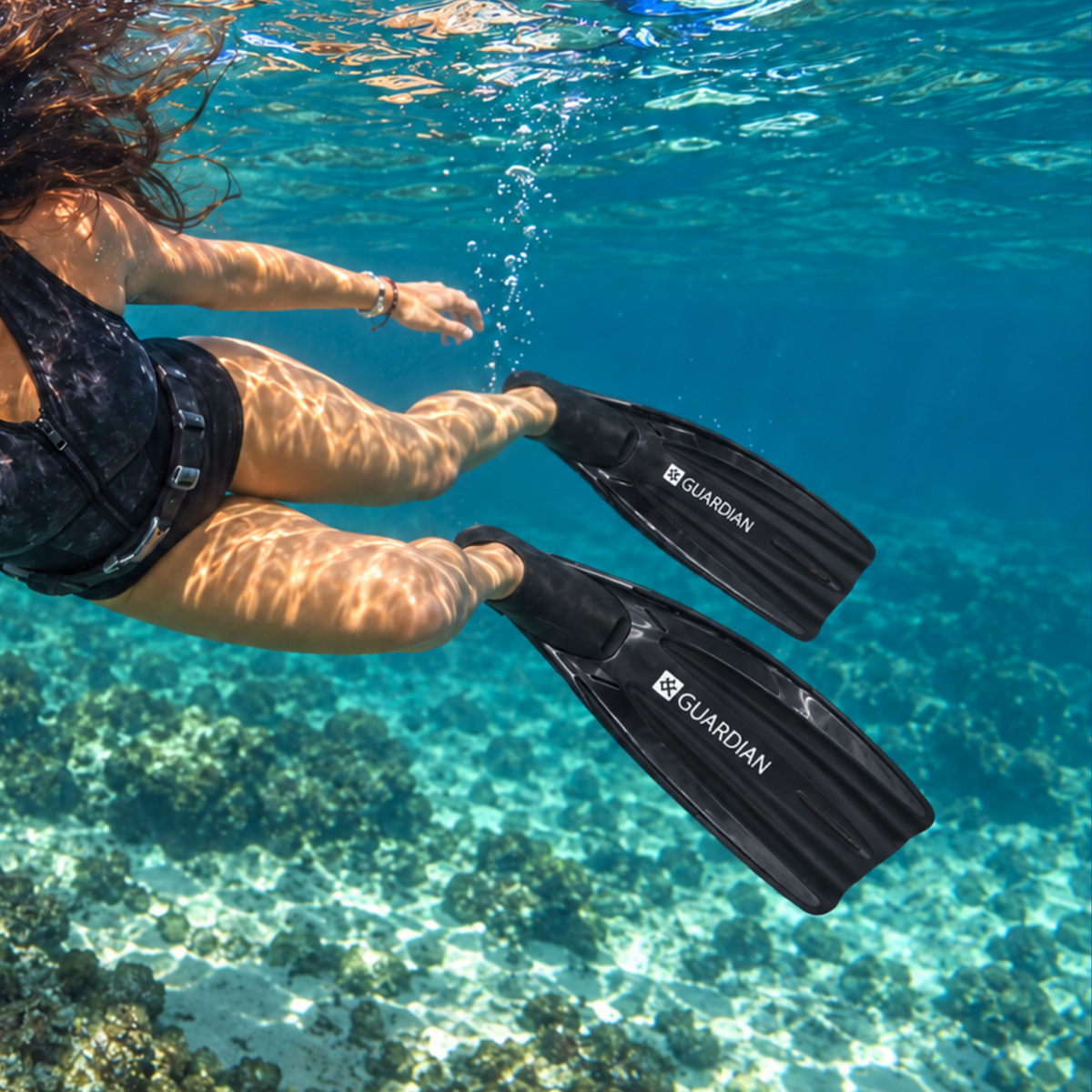 FIN SEPARATES SVS PRO FULL FOOT FIN GUARDIAN WATER SPORTS Snorkeling, Scuba Diving, Swimming, Professional Gear, Marine Grade. Ocean, Sea
