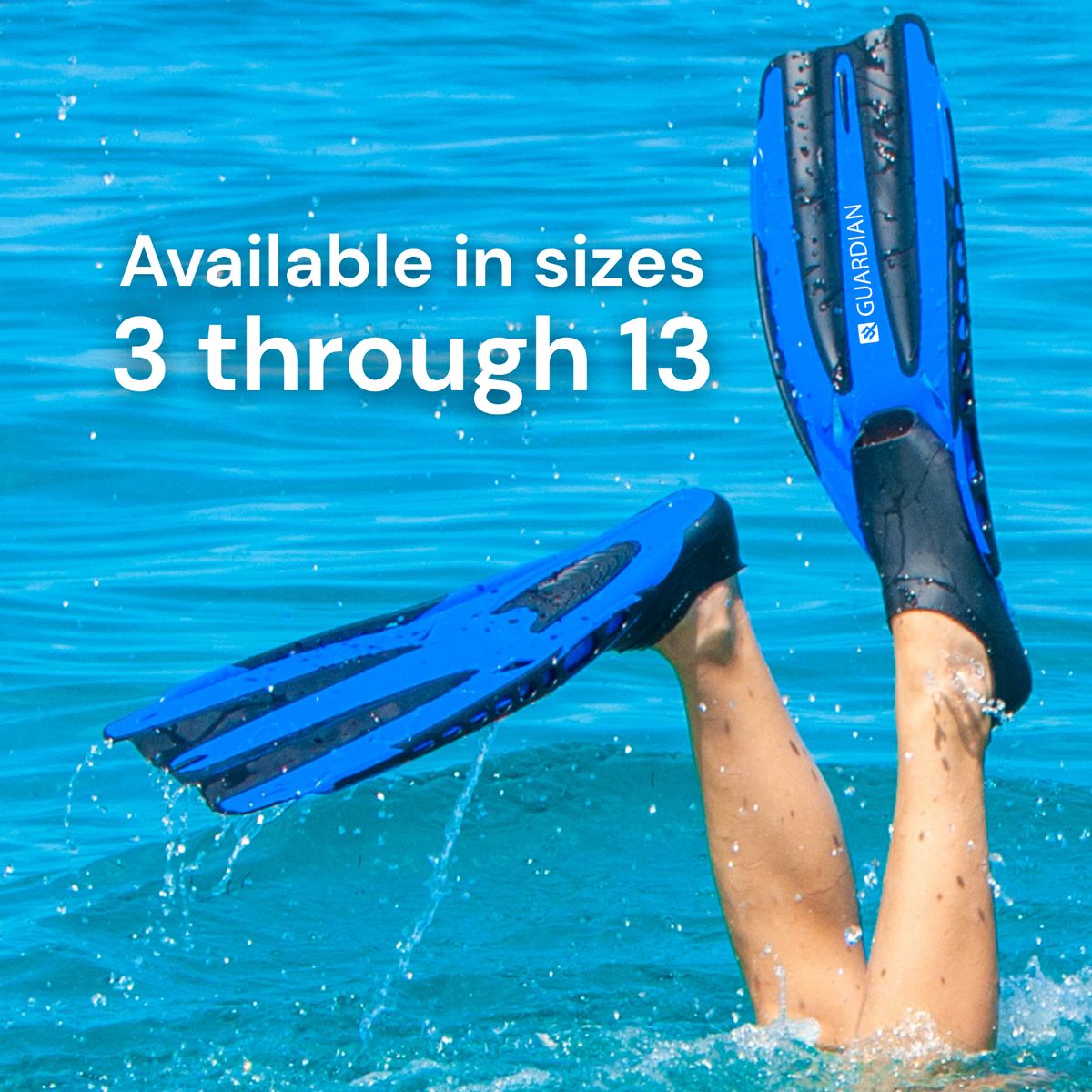 FIN SEPARATES SVS PRO FULL FOOT FIN GUARDIAN WATER SPORTS Snorkeling, Scuba Diving, Swimming, Professional Gear, Marine Grade. Ocean, Sea